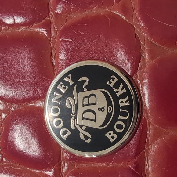 Dooney & Bourke Red Croc-Embossed Wristlet - Picture 7 of 7